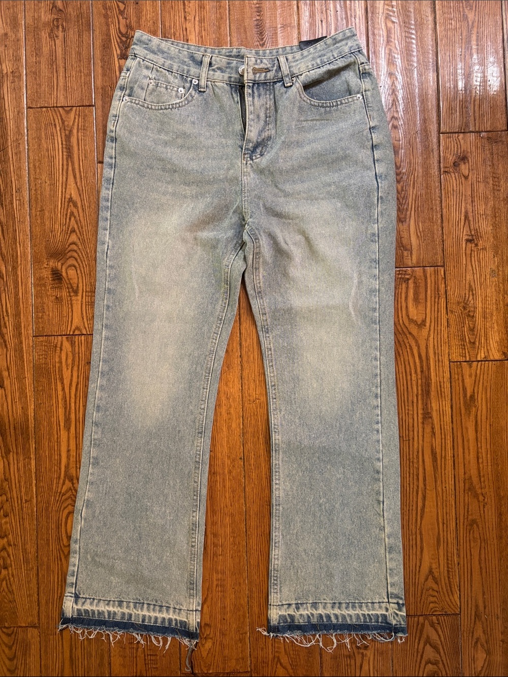 Light Wash Men's Straight-Leg Jeans